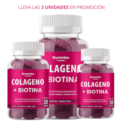 Colágeno Con Biotina En Gomitas | Para 30 días
