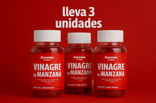 3 Vinagres de Manzana en Gomitas | Para 90 días